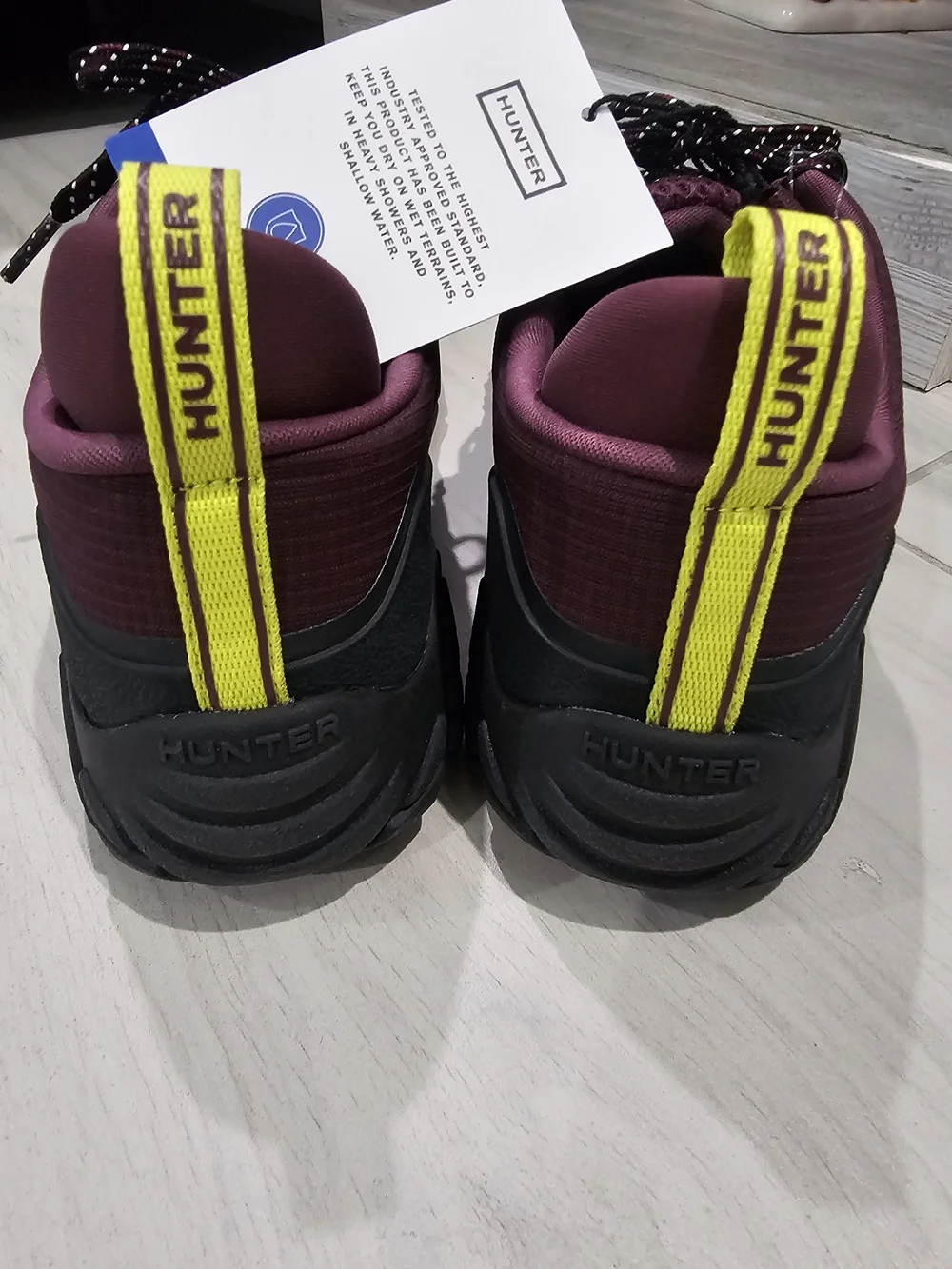 Hunter Women's Burgundy Waterproof Hiking Shoes Boots Size 9.5